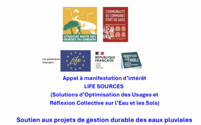 AMI du projet LIFE SOURCES gestion durable de l’eau en milieu urbain